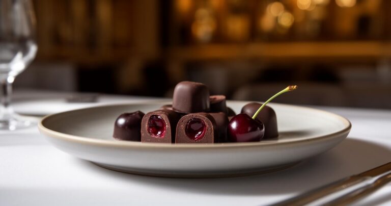 Chocolats à la liqueur et à la cerise : comment les servir à table